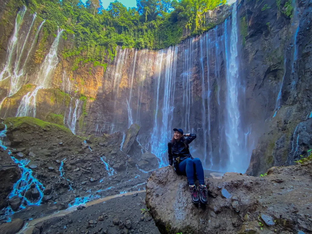 Tumpak Sewu Waterfall in East Java Indonesia